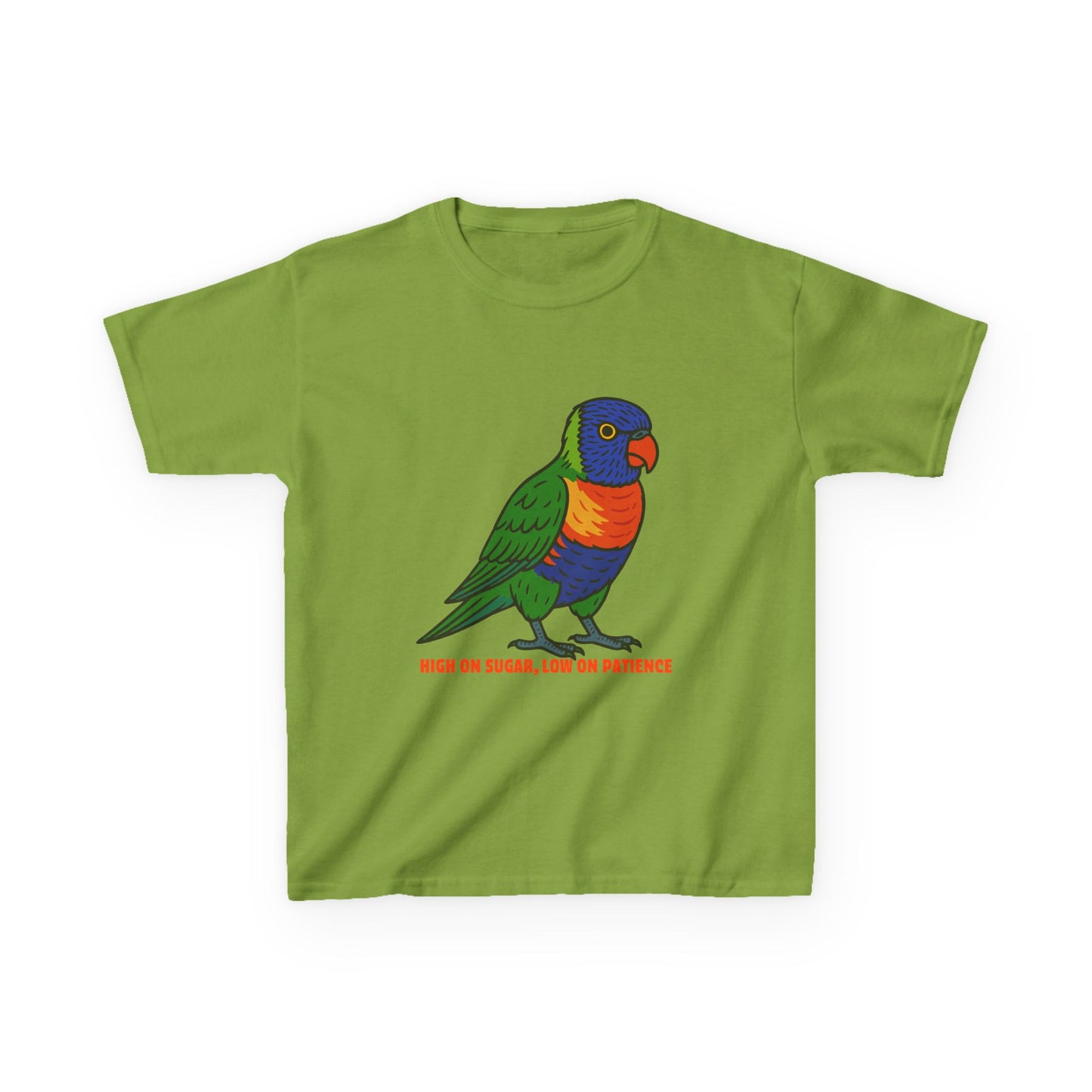 High On Sugar, Low On Patience - Lorikeet - Kids' Tee