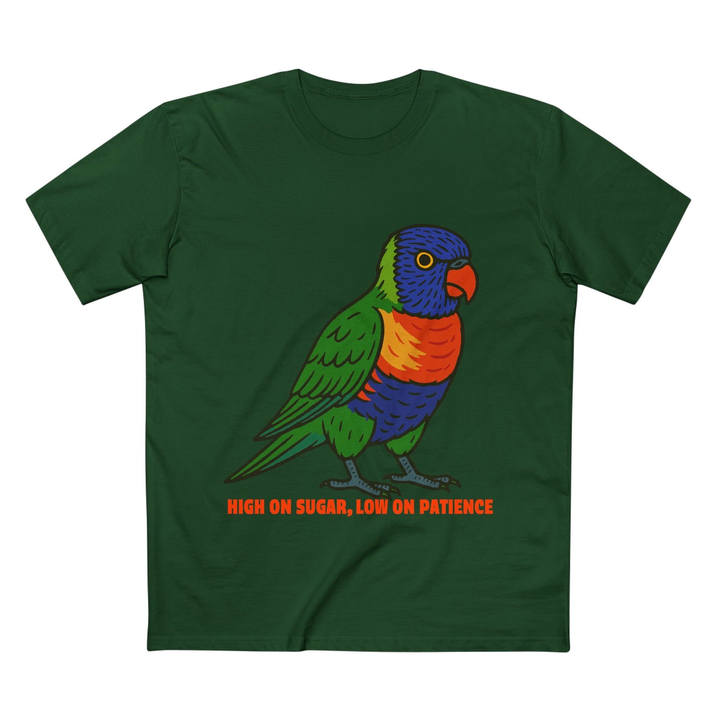 High On Sugar, Low On Patience - Rainbow Lorikeet