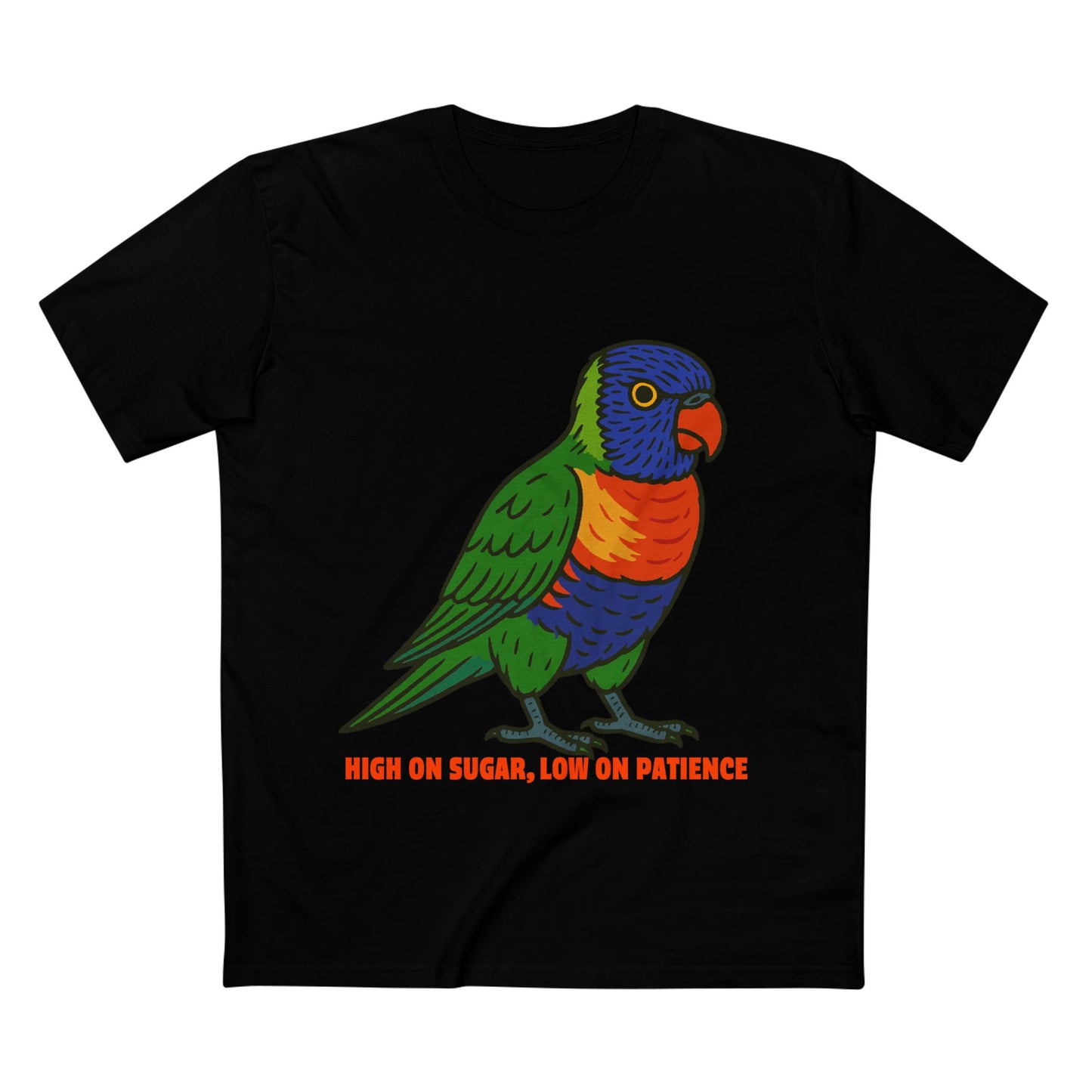 High On Sugar, Low On Patience - Rainbow Lorikeet
