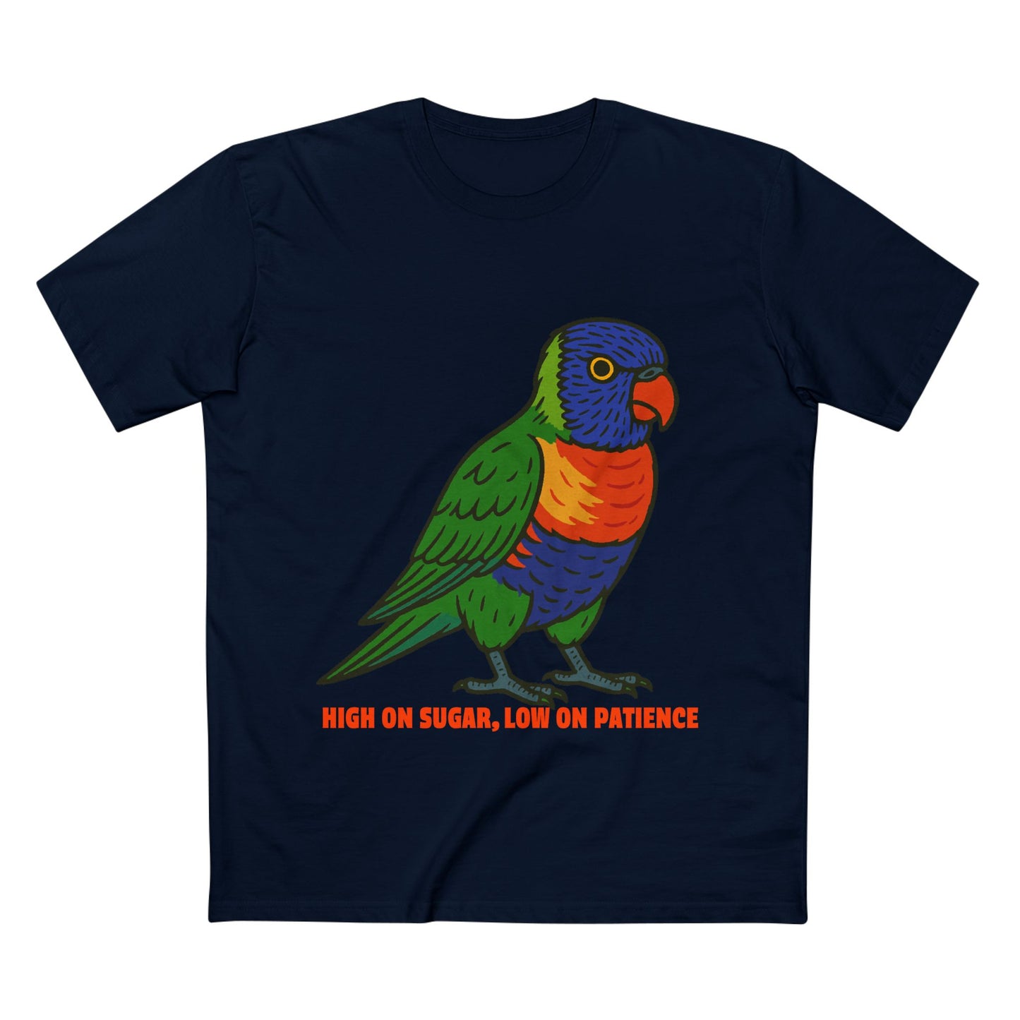 High On Sugar, Low On Patience - Rainbow Lorikeet