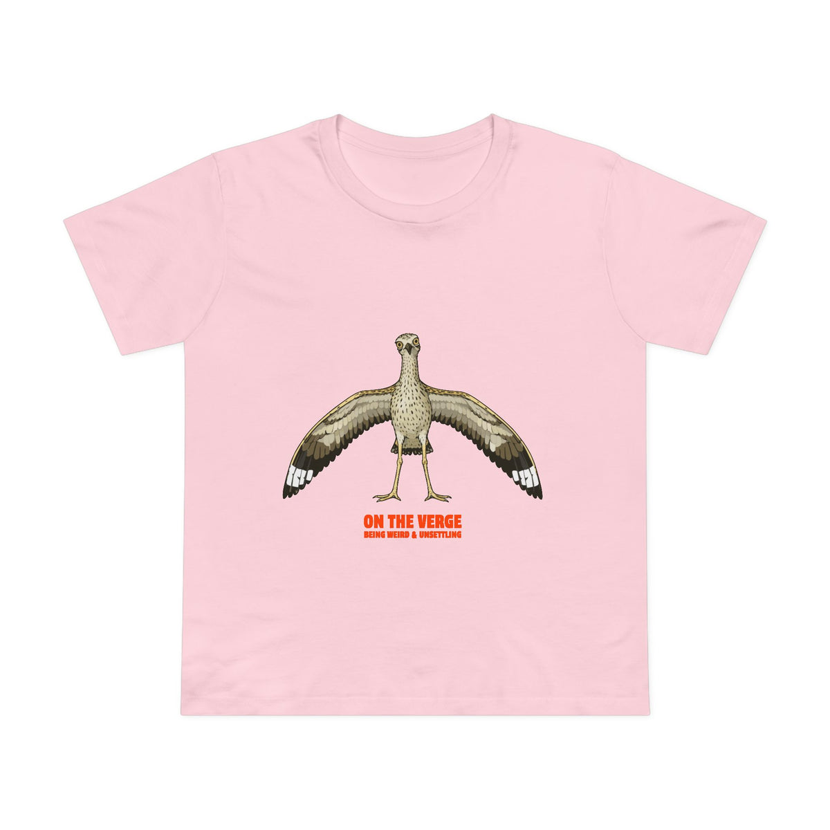 On The Verge – Weird & Unsettling Curlew - Women’s Maple Tee