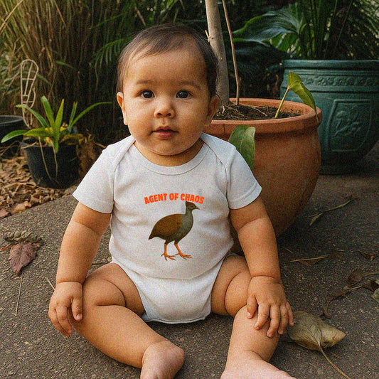 Bush Chook - Agent of Chaos Baby Jumpsuit