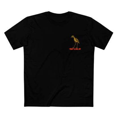 Curlew graphic tee with illustrated bush stone-curlew, Darwin NT