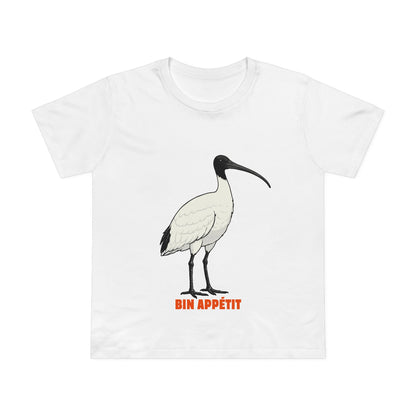 Bin Appétit - Australian White Ibis - Women’s Maple Tee