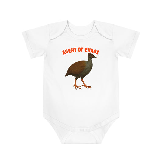 Bush Chook - Agent of Chaos Baby Jumpsuit