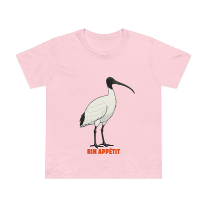 Bin Appétit - Australian White Ibis - Women’s Maple Tee