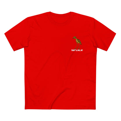 Curlew graphic tee with illustrated bush stone-curlew, Darwin NT