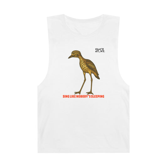 Sing Like Nobody's Sleeping - Bush Stone Curlew Tank