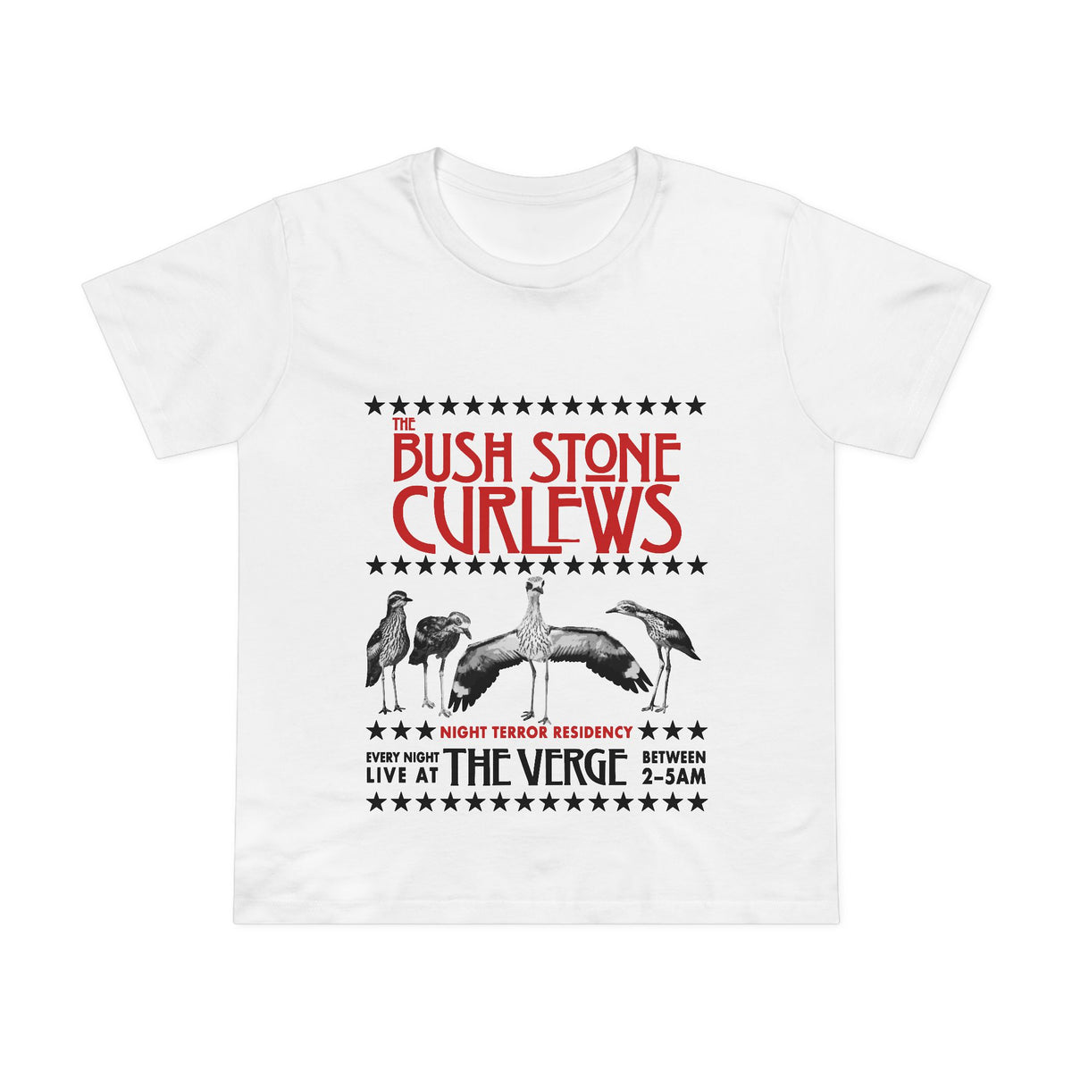 The Bush Stone Curlews - Band Tee - Women’s Maple Tee