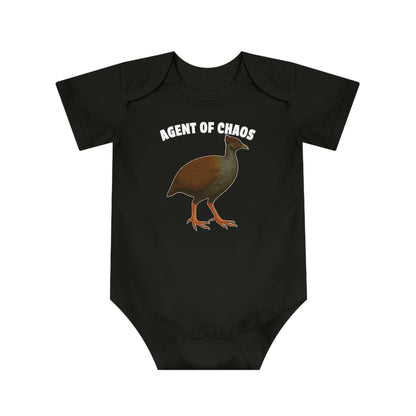 Bush Chook - Agent of Chaos Baby Jumpsuit