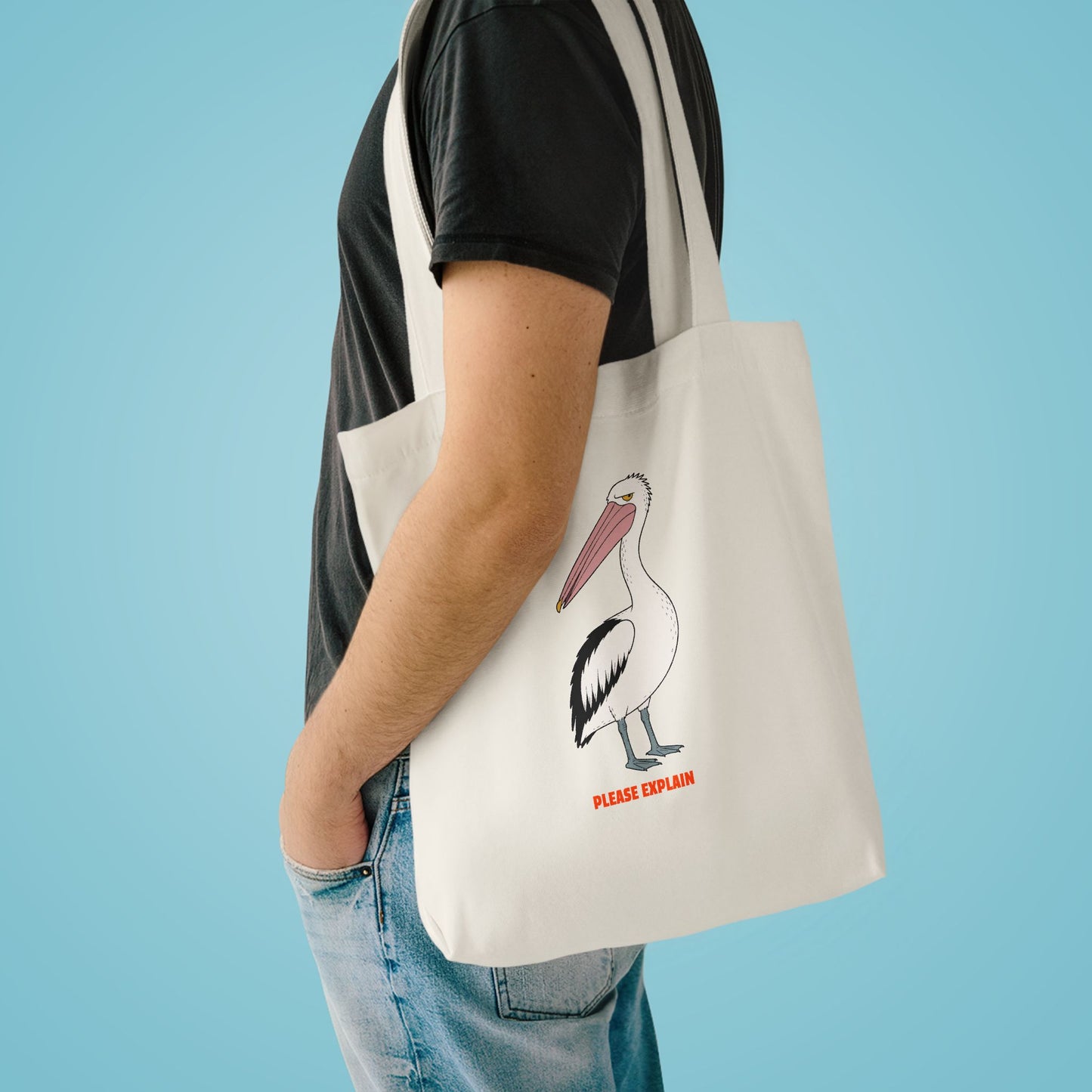 Please Explain - Australian Pelican - Tote Bag