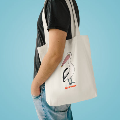 Please Explain - Australian Pelican - Tote Bag
