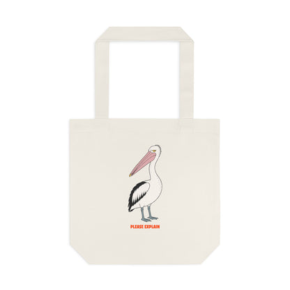 Please Explain - Australian Pelican - Tote Bag
