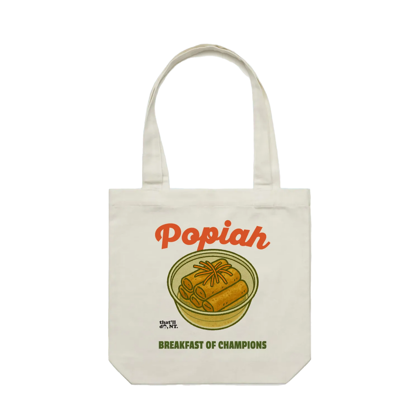 Cream front flat lay