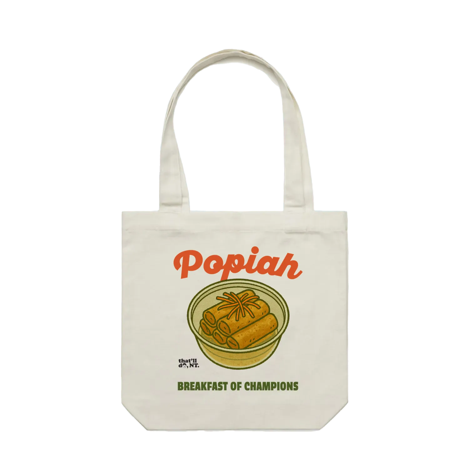 Cream front flat lay