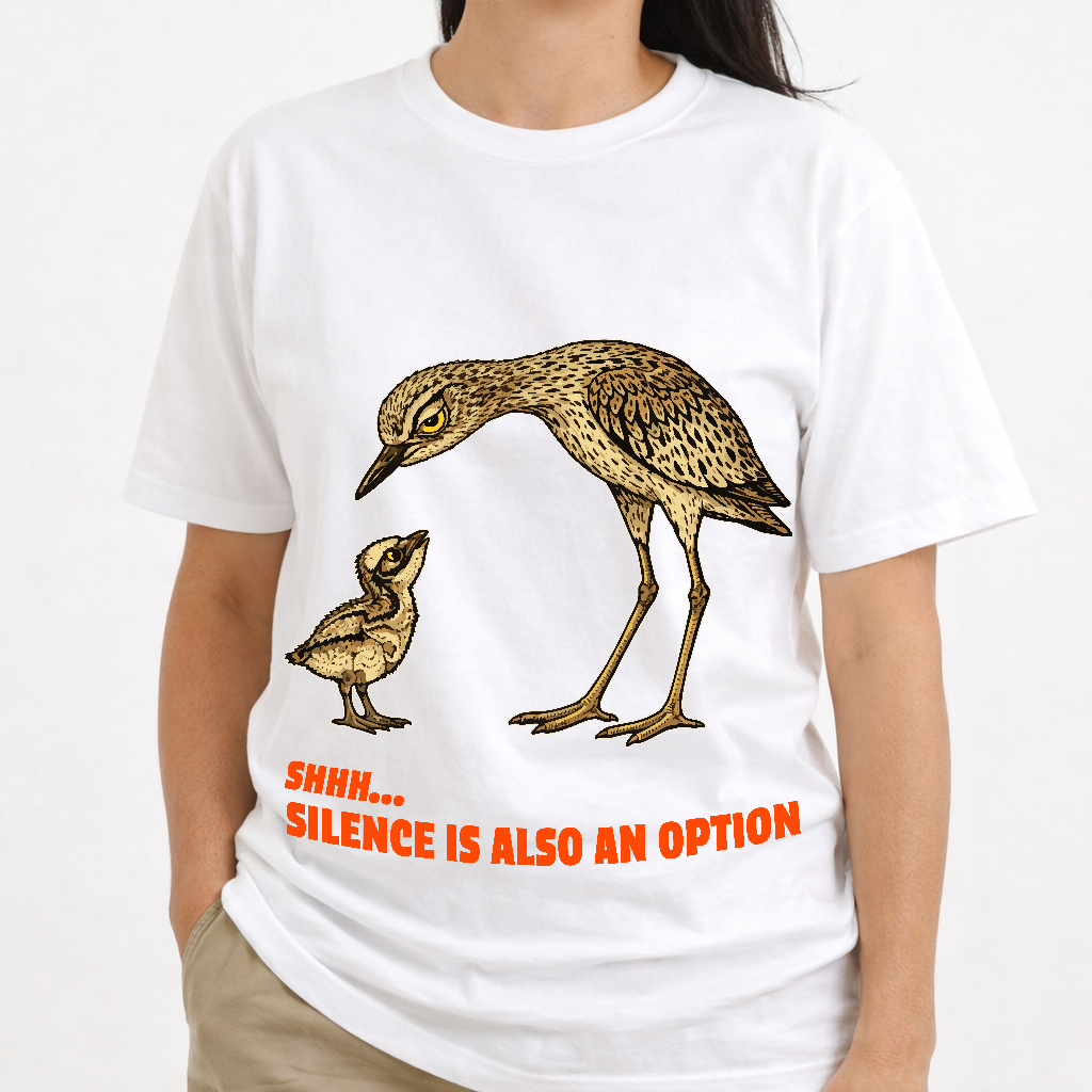 Silence Is Also An Option - Bush Stone Curlew