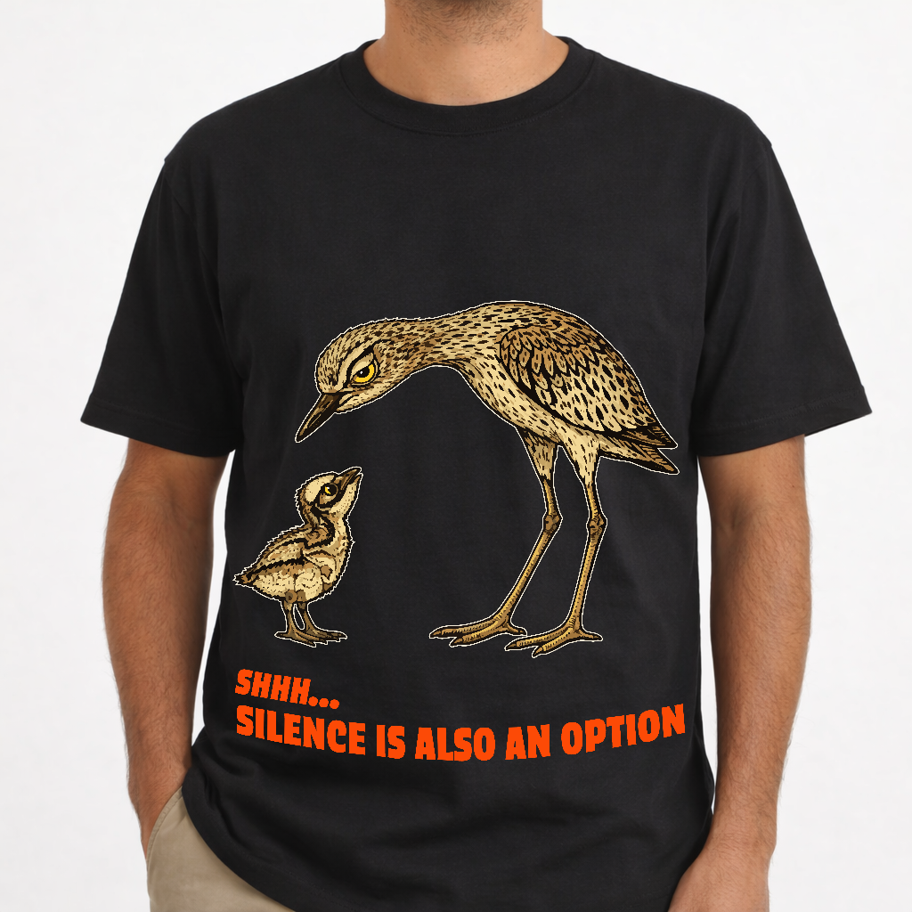 Silence Is Also An Option - Bush Stone Curlew