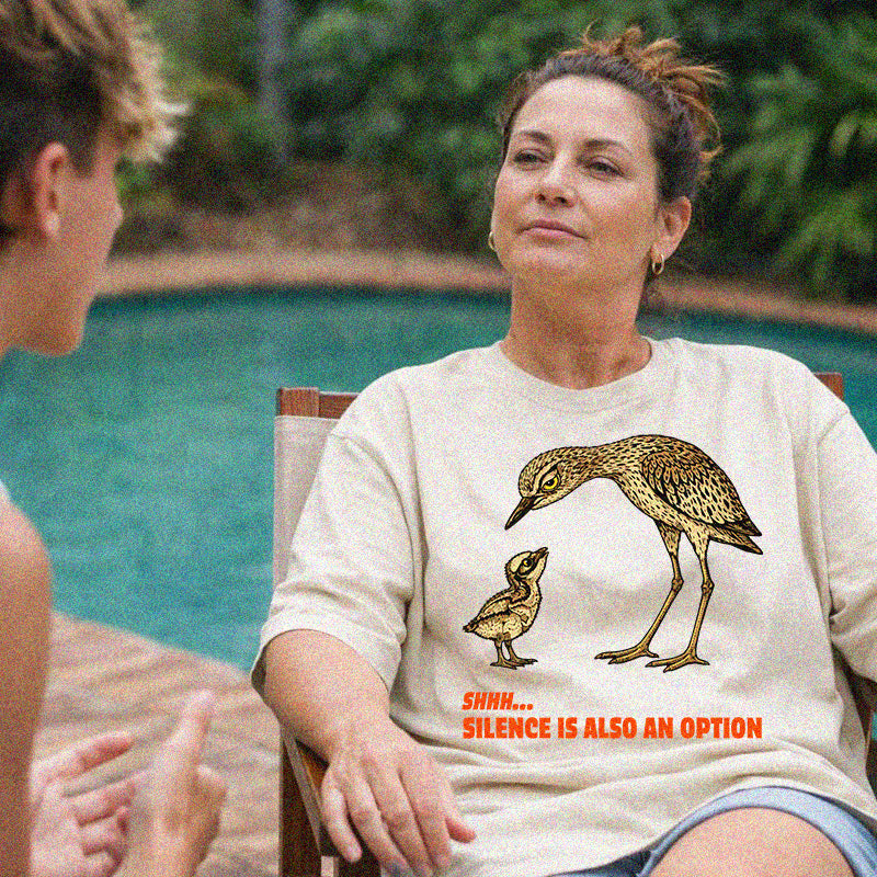 Silence Is Also An Option - Bush Stone Curlew