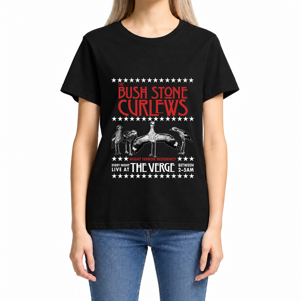 The Bush Stone Curlews - Band Tee - Women’s Maple Tee