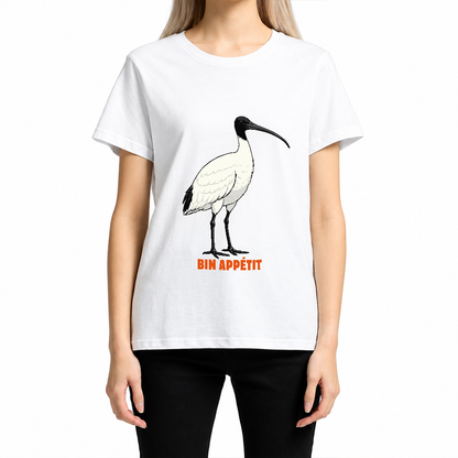 Bin Appétit - Australian White Ibis - Women’s Maple Tee